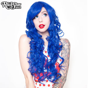 Cosplay Wigs USA™ <br> Curly 70cm/28" - Royal Blue -00310