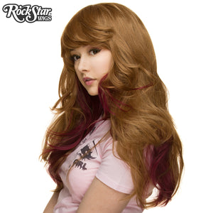 RockStar Wigs® <br> Downtown Girl™ Collection - Light Brown & Burgundy- 00153