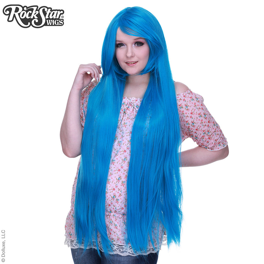 Cosplay Wigs USA™ <br> Straight 100cm/40" - Miku Blue- 00354