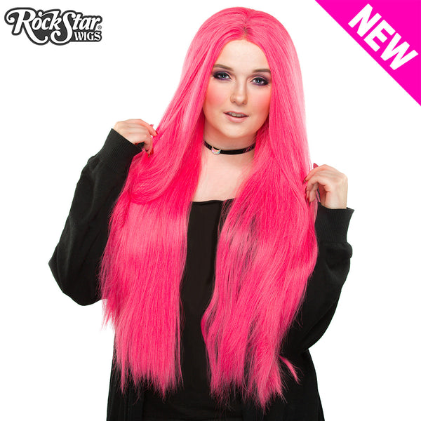 Lace Front Yaki Straight 32" - Atomic Hot Pink -00697