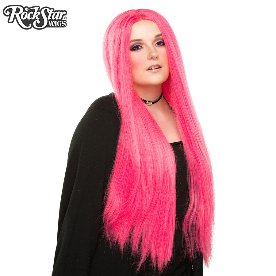 Lace Front Yaki Straight 32" - Atomic Hot Pink -00697