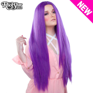 Lace Front Yaki Straight 32" - Purple Mix -00700