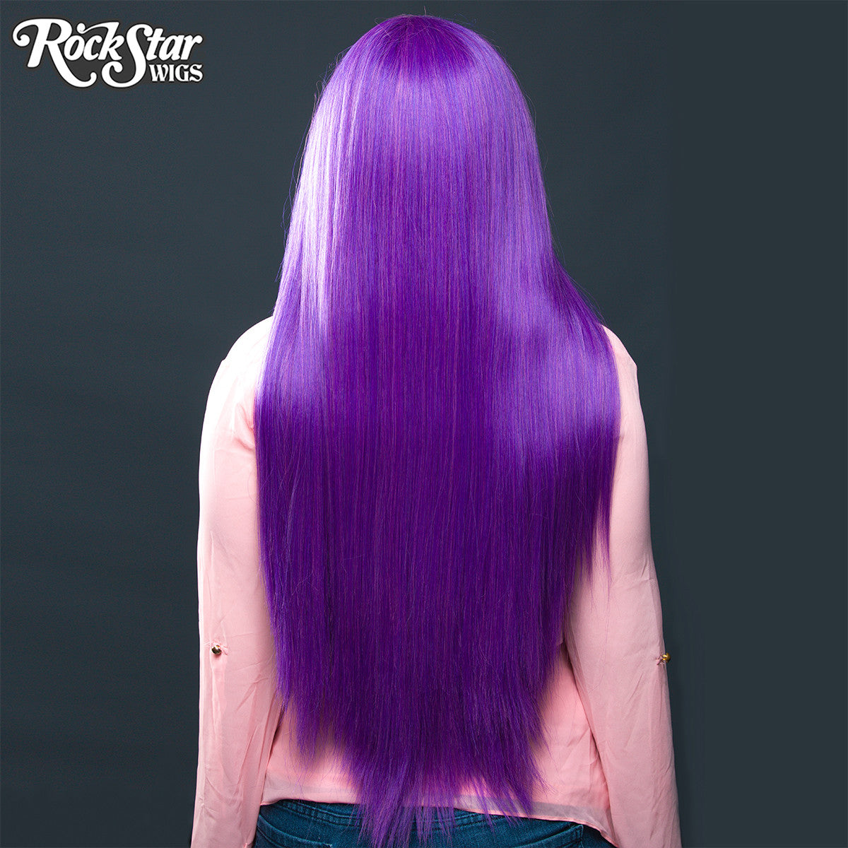 Lace Front Yaki Straight 32" - Purple Mix -00700