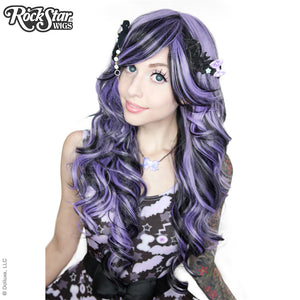 Gothic Lolita Wigs® <br> Duplicity™ Collection - Creepy Cutie Patootie (Lavender/Black Blend) -00025