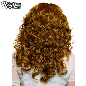 Lace Front 20" Medium Curly - Medium Brown Blend -00769