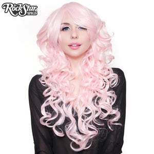 Cosplay Wigs USA™ <br> Curly 70cm/28" - Light Powder Pink -00552