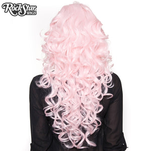 Cosplay Wigs USA™ <br> Curly 70cm/28" - Light Powder Pink -00552