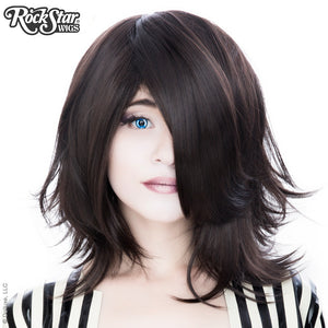 Cosplay Wigs USA™ <br> Boy Cut Shag - Dark Brown -00289