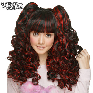 Gothic Lolita Wigs® <br> Baby Dollight™ Collection - 00003 Black & Red Blend