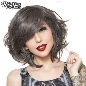 Cosplay Wigs USA™ <br> Boy Cut Short Shag - Pewter - 00442