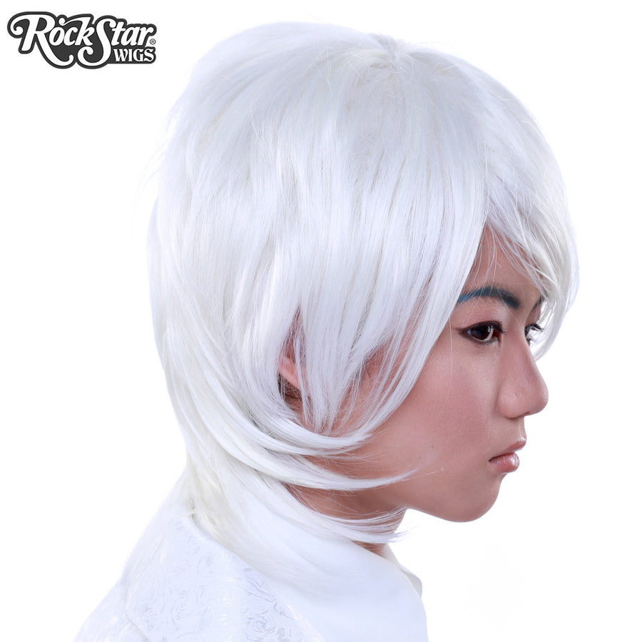 Cosplay Wigs USA™ <br> Boy Cut Long - White -00282