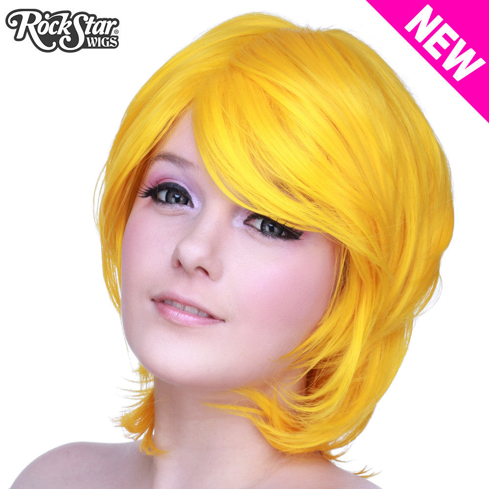 Cosplay Wigs USA Boy Cut Long Yellow 00485 Rockstar Wigs