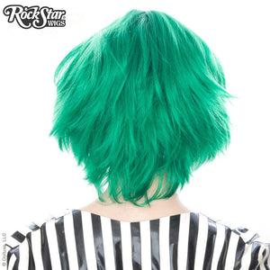 Cosplay Wigs USA™ <br> Boy Cut Short - Emerald Jade Green -00448