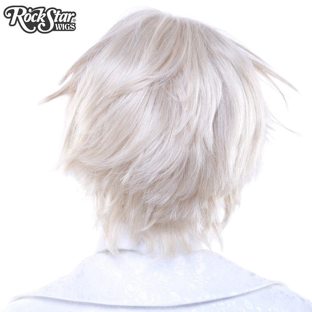 Short light blonde best sale cosplay wig