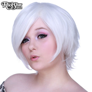 Cosplay Wigs USA™ <br> Boy Cut Short - White -00271