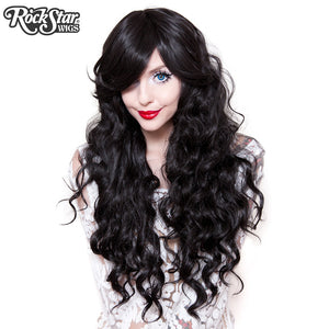 Gothic Lolita Wigs® <br>Classic Wavy Lolita™ Collection - Gypsy Kiss (Black) -00608