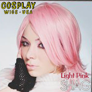 Cosplay Wigs USA™ <br> Boy Cut Shag - Light Pink -00294