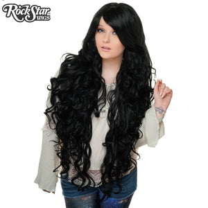Cosplay Wigs USA™ <br> Curly 90cm/36" - Black -00317