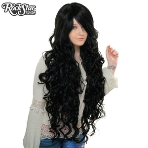 Cosplay Wigs USA™ <br> Curly 90cm/36" - Black -00317