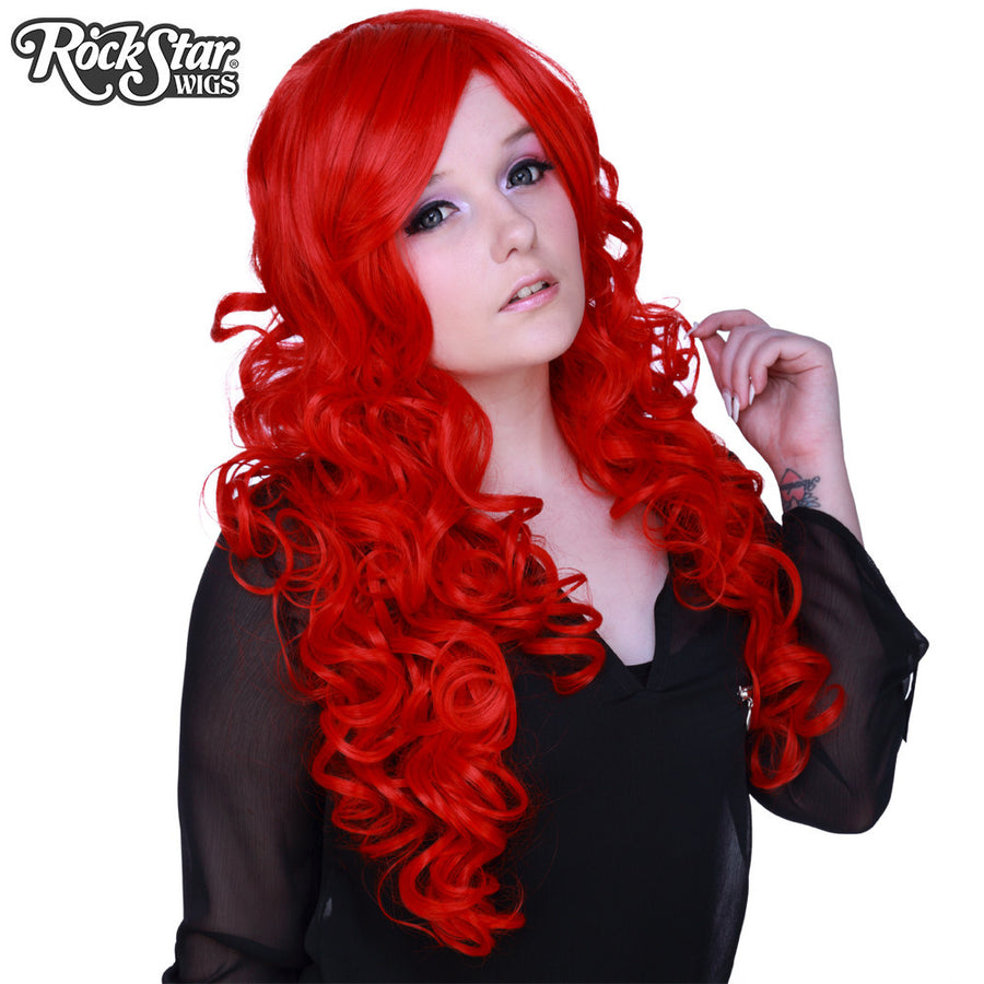 Cosplay Wigs USA™ <br> Curly 70cm/28" - True Red -00313
