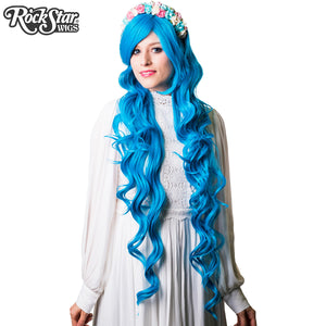 Cosplay Wigs USA™ <br> Curly 90cm/36" - Sky Blue -00334