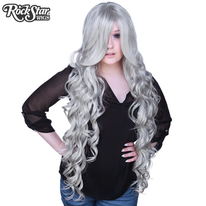 Cosplay Wigs USA Curly 90cm/36" - Silver -00333 Rockstar Wigs Cosplay Wigs USA Curly 90cm/36" - Silver -00333 Rockstar Wigs