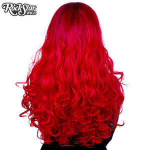 Lace Front Curly Dark Roots - Red -00566