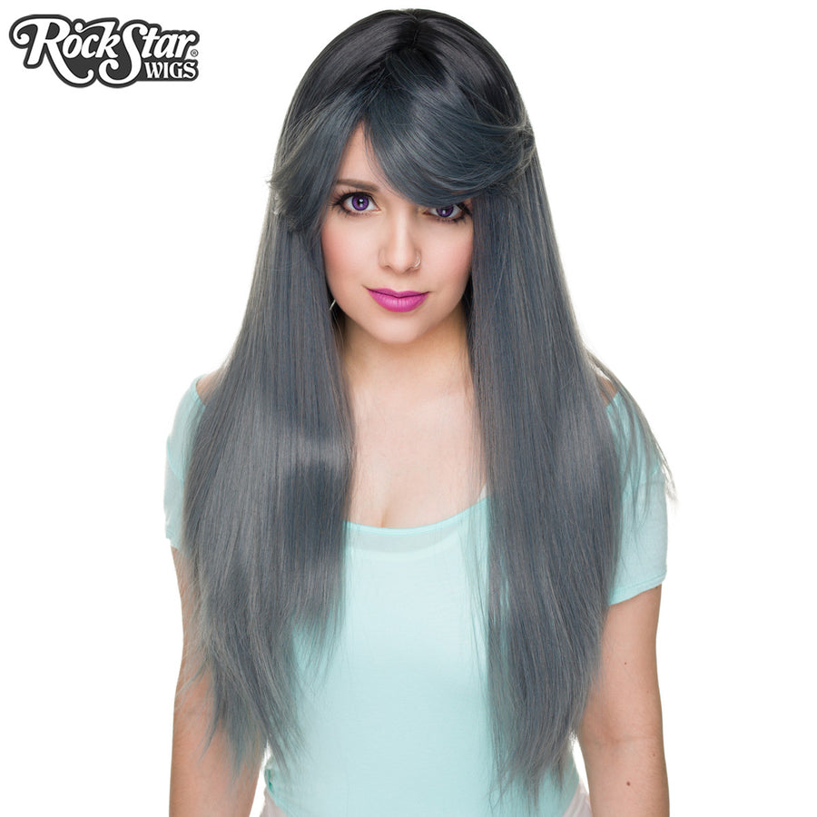RockStar Wigs®  Bella Dark Root™ Collection - Dark Grey Pewter -00821