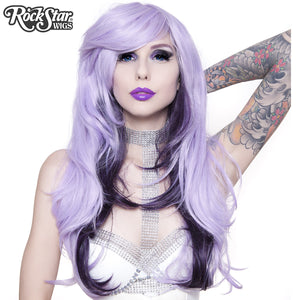 RockStar Wigs® <br> Downtown Girl™ Collection - Lavender Blonde Mix & Black Plum Mix -00514