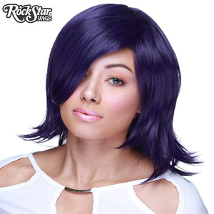 Cosplay Wigs USA™ <br> Boy Cut Shag - Purple Black -00296