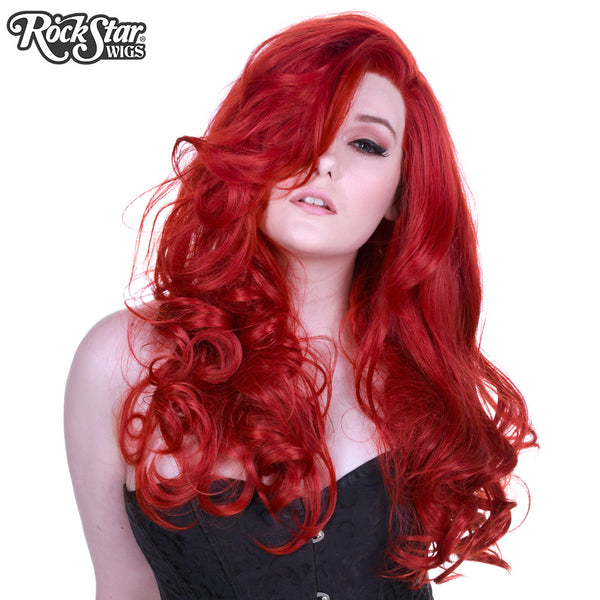 Lace Front Peek-A-Boo - Henna Red -00535