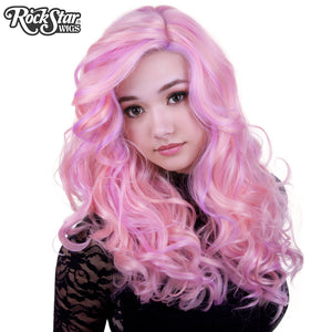 Lace Front Peek-A-Boo - Pink & Lilac Blend -00585