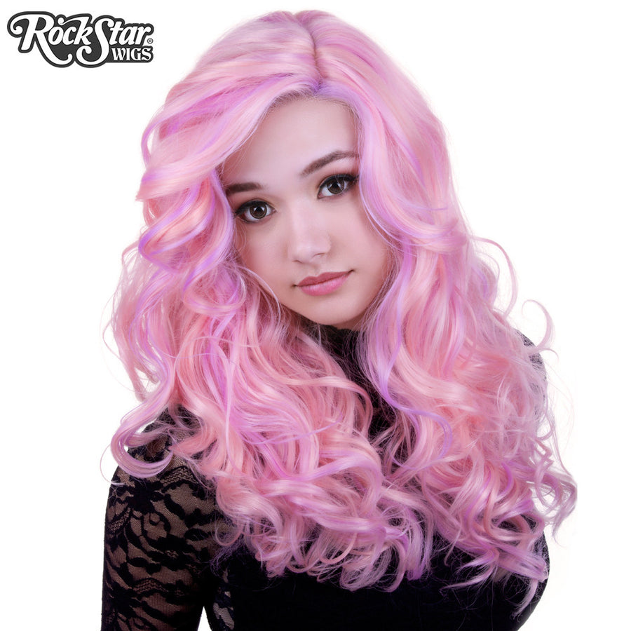 Lace Front Peek-A-Boo - Pink & Lilac Blend -00585