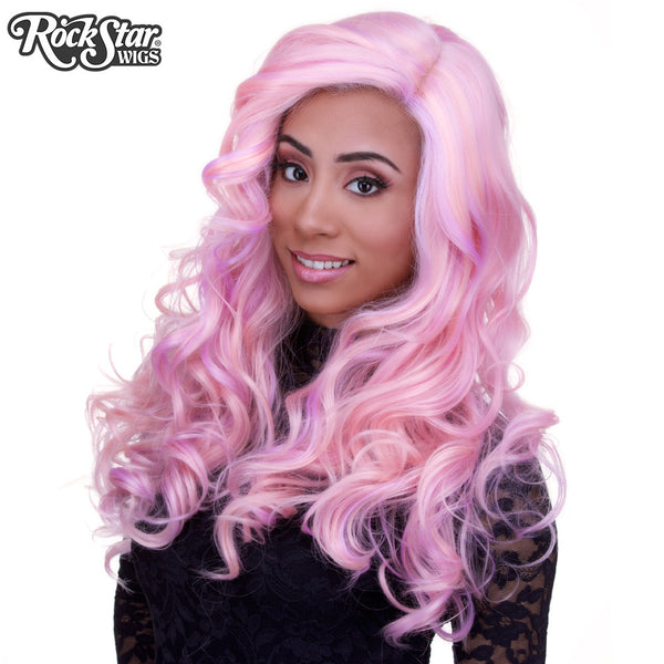 Lace Front Peek-A-Boo - Pink & Lilac Blend -00585