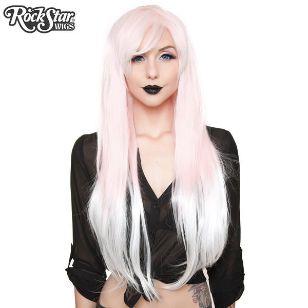 RockStar Wigs® <br> Ombre Alexa™ Collection - Pink to White Fade-00202