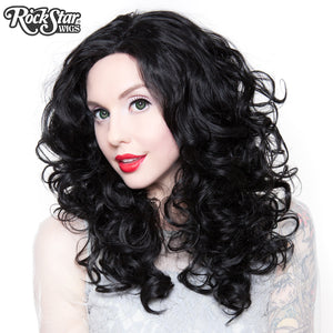 Lace Front 20" Medium Curly - Jem Black - 00771