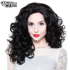 Lace Front 20" Medium Curly - Jem Black - 00771