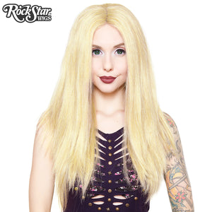 Lace Front 24" Long Straight - Light Blonde Mix- 00190