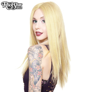 Lace Front 24" Long Straight - Light Blonde Mix- 00190