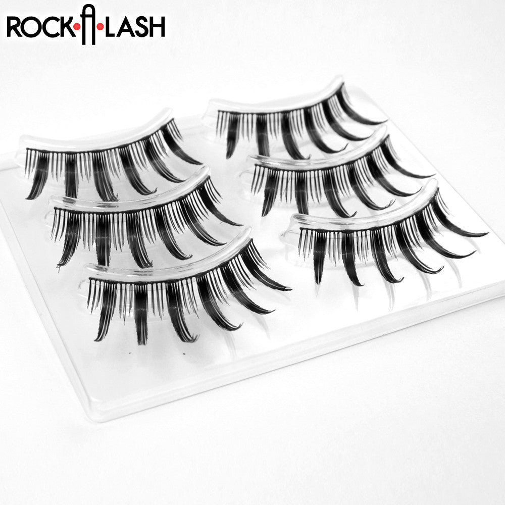 1-Pair Dolluxe False Fake Eyelashes Dolly Doll Look Eye Lashes Wink*FREE  GLUE #1