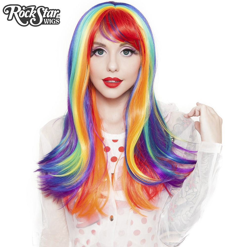 Rainbow Wigs Rockstar Wigs