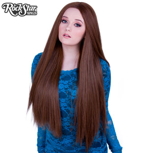 Lace Front Yaki Straight 32" - Chestnut Brown Mix- 00592