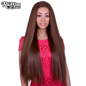 Lace Front Yaki Straight 32" - Chestnut Brown Mix- 00592
