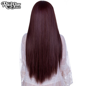 Lace Front Yaki Straight 32" - Chocolate Brown Mix- 00540