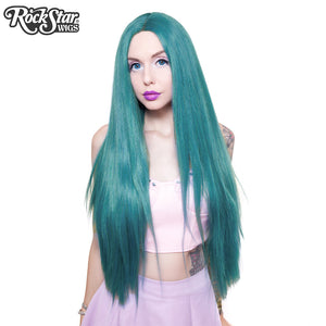Lace Front Yaki Straight 32" - Turquoise Mix 00701