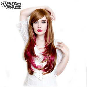 RockStar Wigs® <br> Downtown Girl™ Collection - Light Brown & Burgundy- 00153