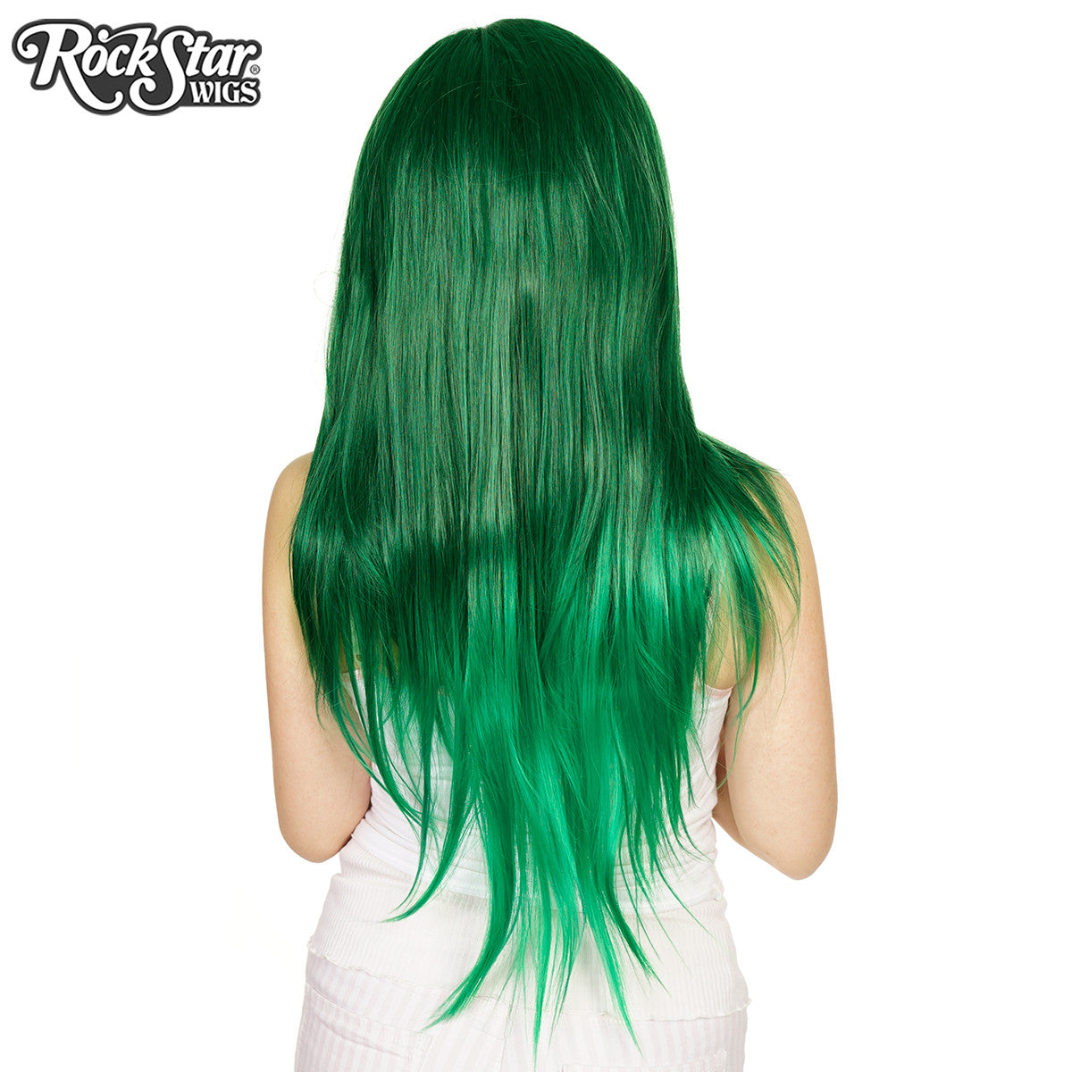 Green online glitter wig